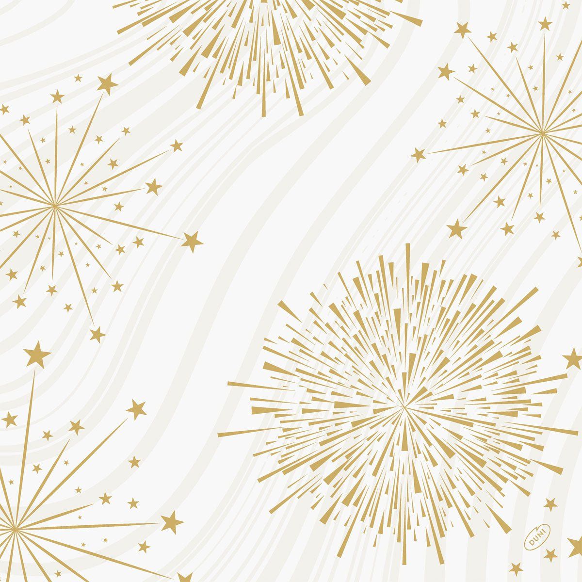 6x Bio-Dunisoft-Servietten 40x40cm Sparkly white