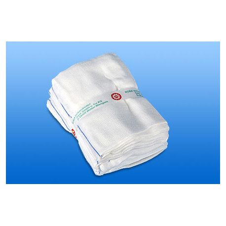 NOBA Bauchtuch nicht vorgewaschen weiß ohne Schlaufe 4-lagig 20 cm x 30 cm 20 Stück