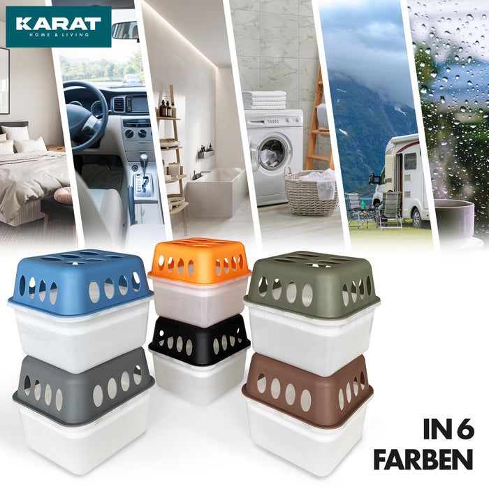 KARAT Luftentfeuchter Hava - Granulat Raumentfeuchter Braun