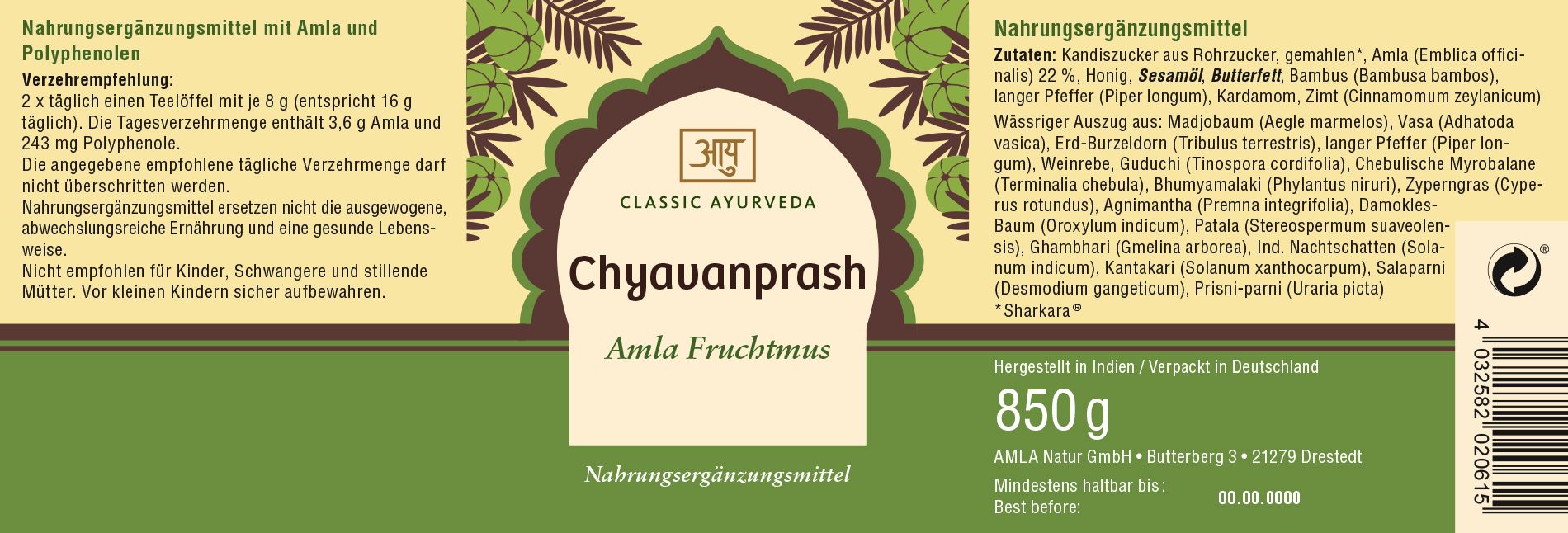 Classic Ayurveda - Chyavanprash, Amla Fruchtmus