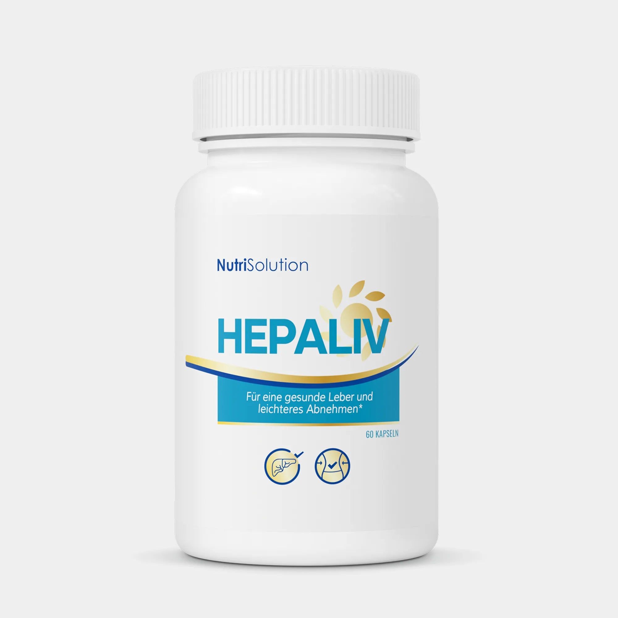 NutriSolution Hepaliv Kapseln für eine gesunde Leber und leichteres Abnehmen.