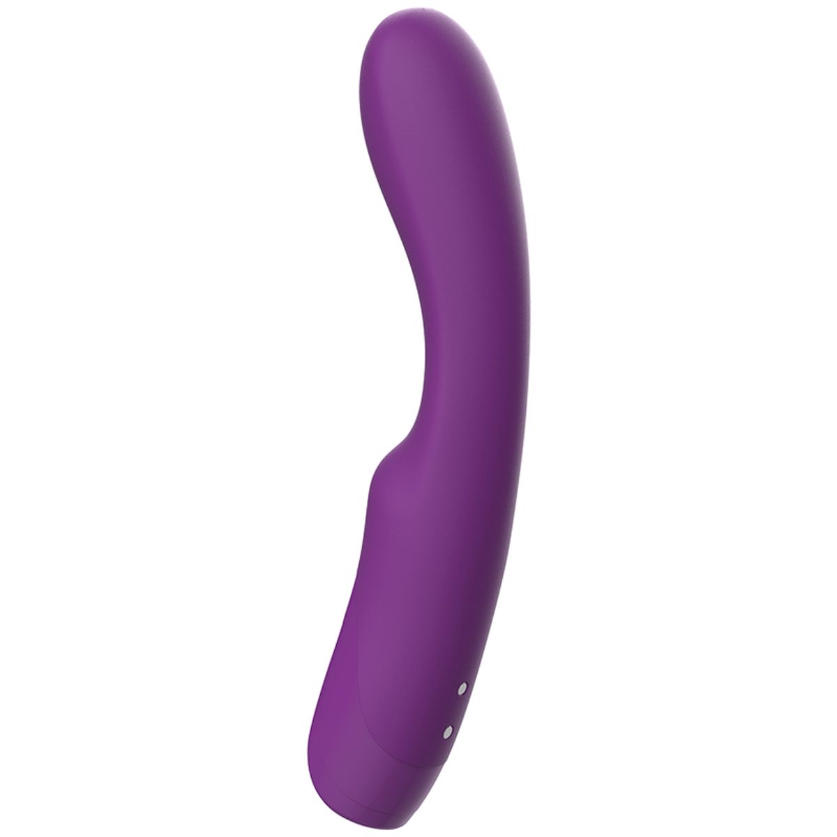Lila Vibrator mit abgerundeter Form.