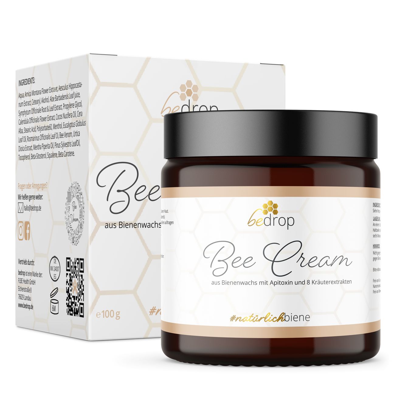 bedrop Bee Cream Bienengiftsalbe und 8 Kräuterextrakten