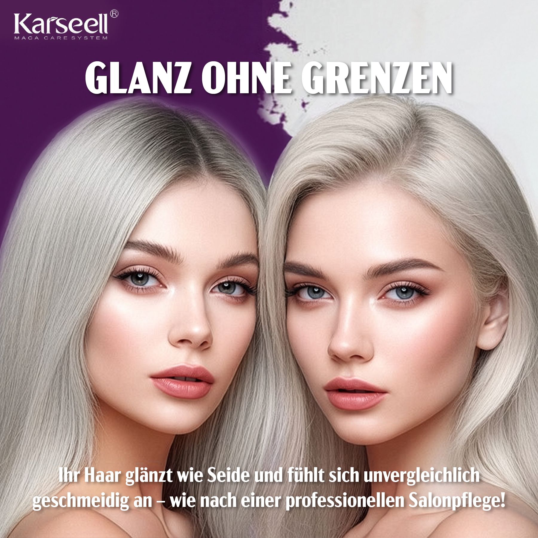 Karseell Haarmaske Purple für Blondes Blondiertes Graues Haar