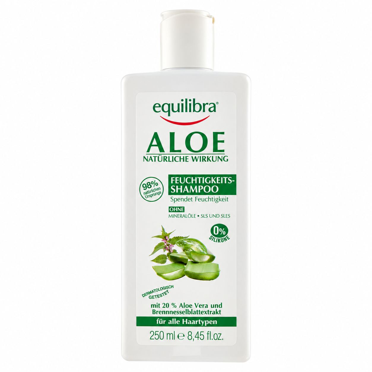 Gyada Cosmetics Glättendes Shampoo, pinke Flasche, 3 Vorteile: reinigt sanft, für alle Haartypen, erleichtert das Kämmen.