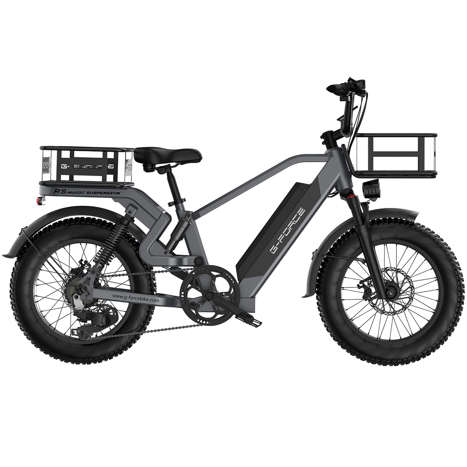 G-FORCE RS Vollgefedertes E-Bike, 48V 15Ah herausnehmbarer Akku