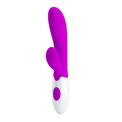 Rabbitvibrator "Alvis" aus 100% Silikon | Flüsterleise, 30 verschiedene Vibrationsmodi | Pretty Love