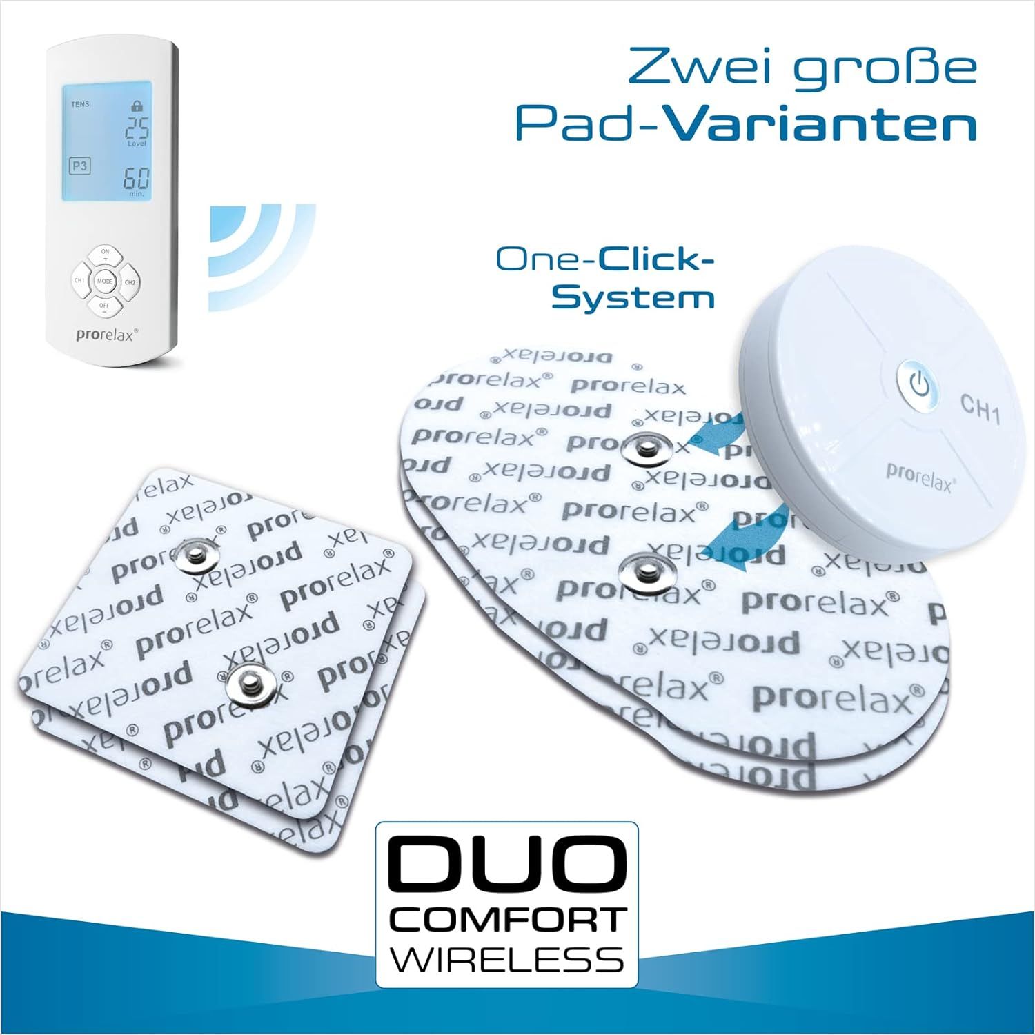 prorelax TENS/EMS Duo Comfort Wireless