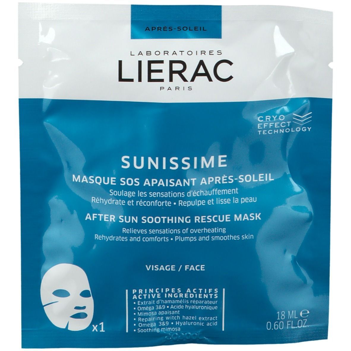LIERAC Sunissime Beruhigende After-Sun SOS Maske