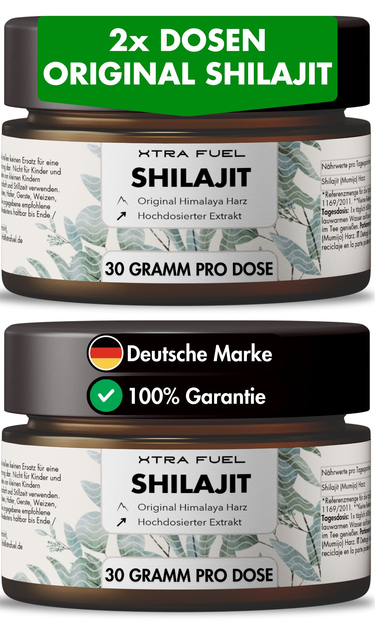 XTRA FUEL Shilajit Harz - Original Himalaya Mumijo