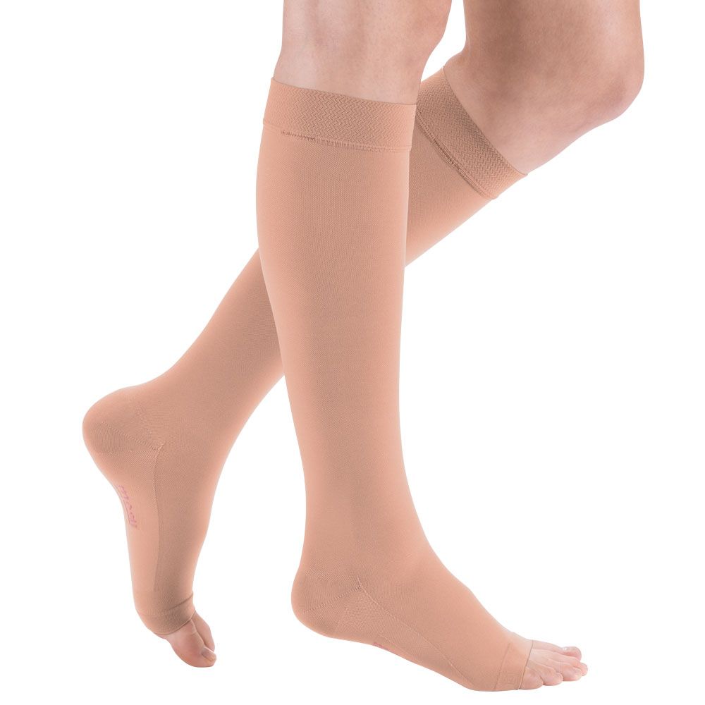 mediven comfort CCL2 AD Kompressionsstrümpfe normal (39-44 cm) o. Fußspitze Trikotabschlussrand