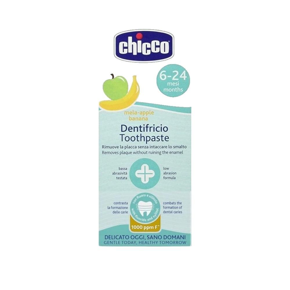CHICCO Zahnpasta für Kinder 6-24 Monate Apfel-Banane 50 ml