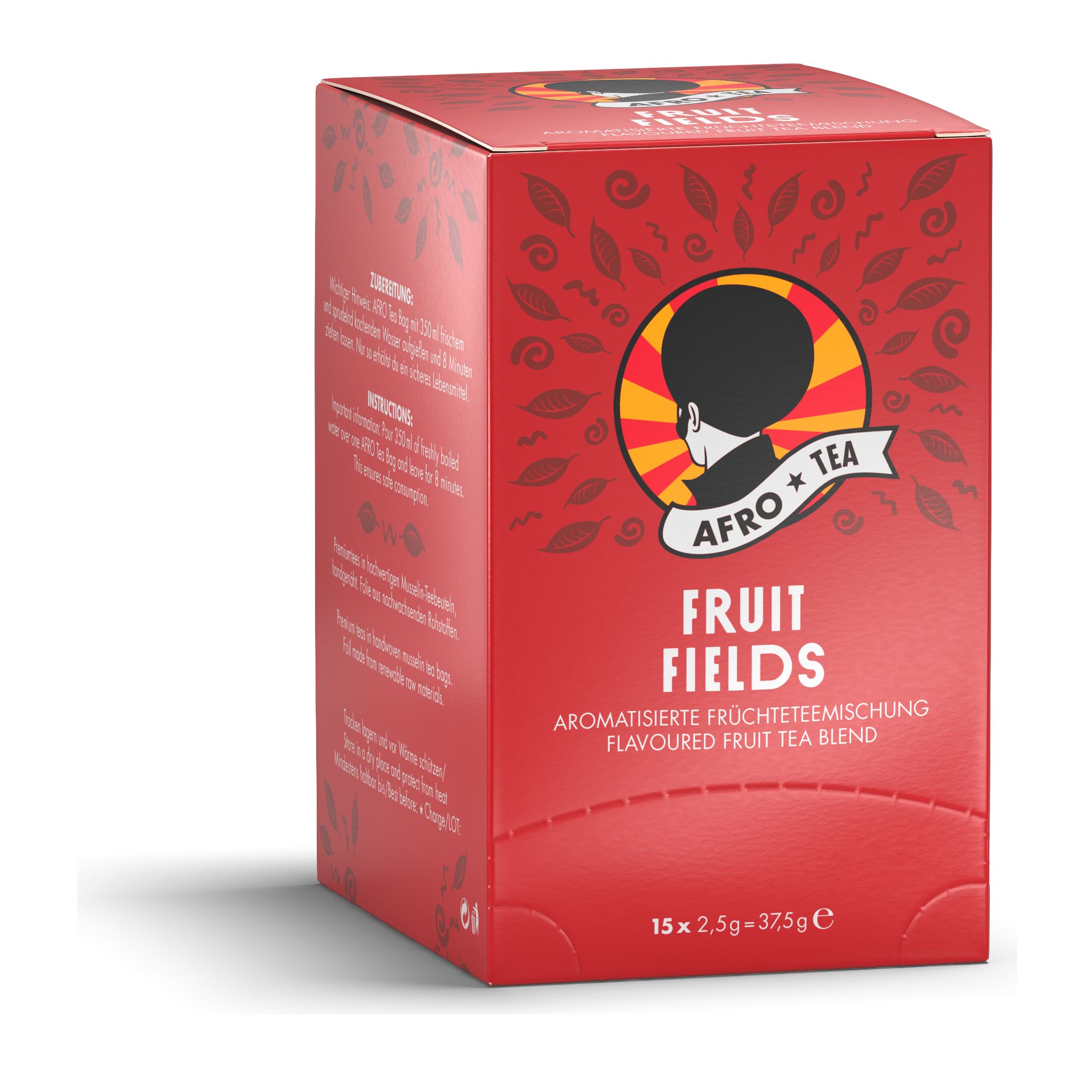 AFRO TEA Fruit Fields Früchtetee Mischung - Premium Tee