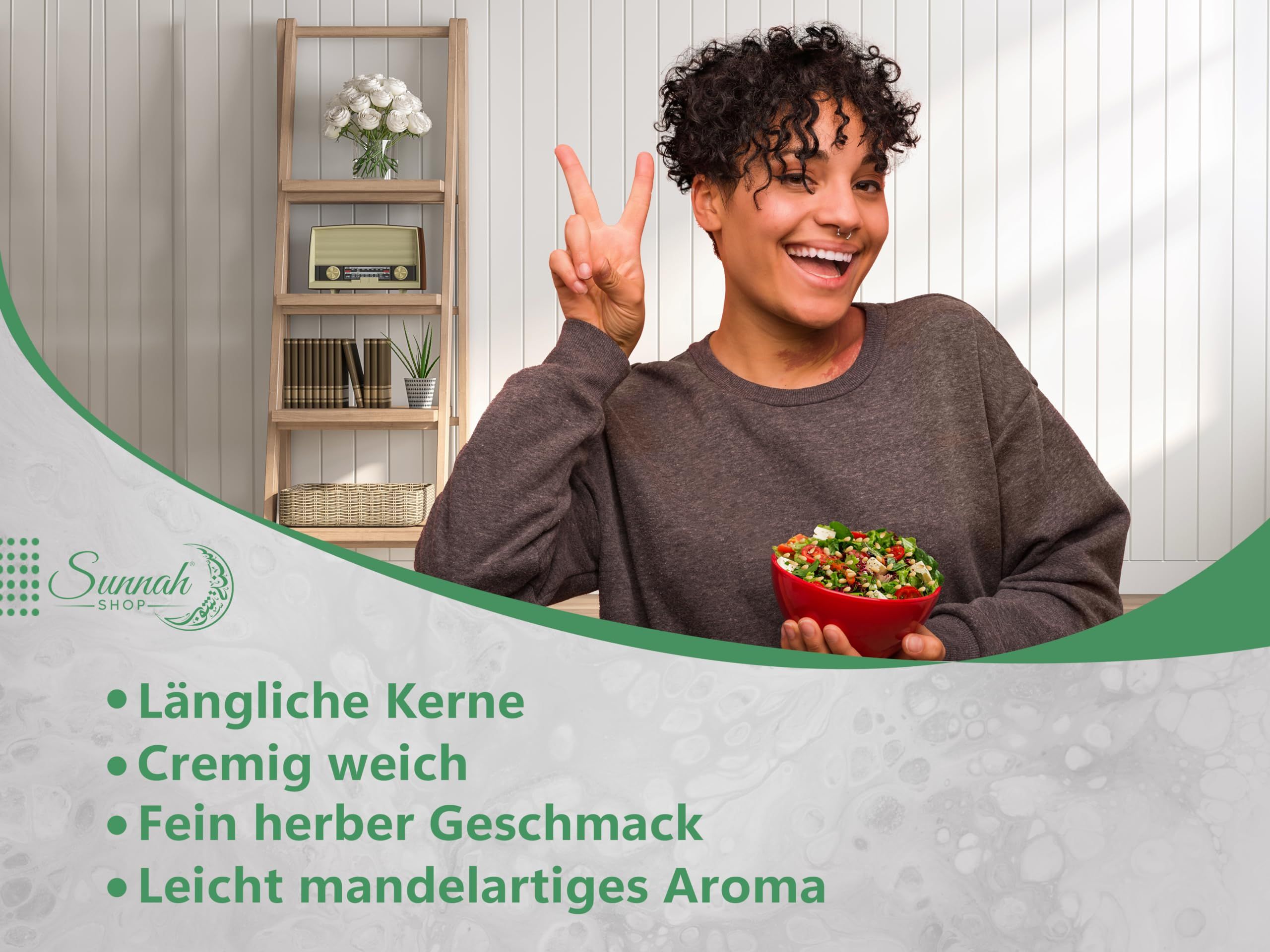 Sunnah Shop® Pinienkerne naturbelassen