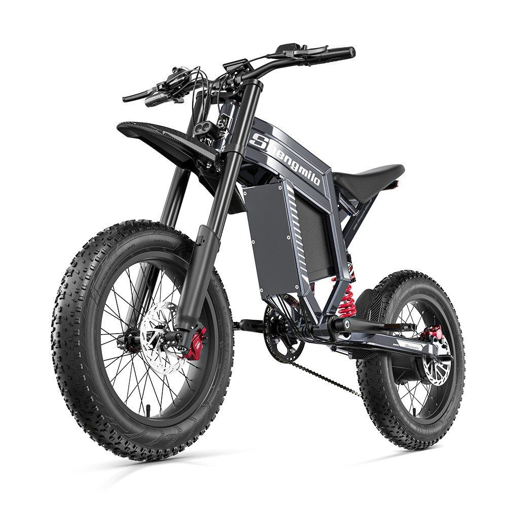 SHENGMILO S900 Bicicletta elettrica fuoristrada da 20" con batteria da 60V 30Ah