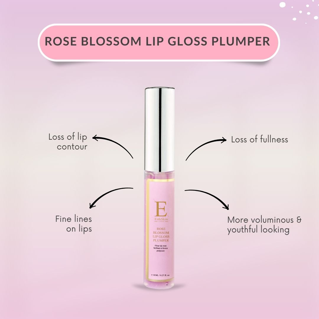 ErthSkin London Rosenblüten-Lipgloss, praller
