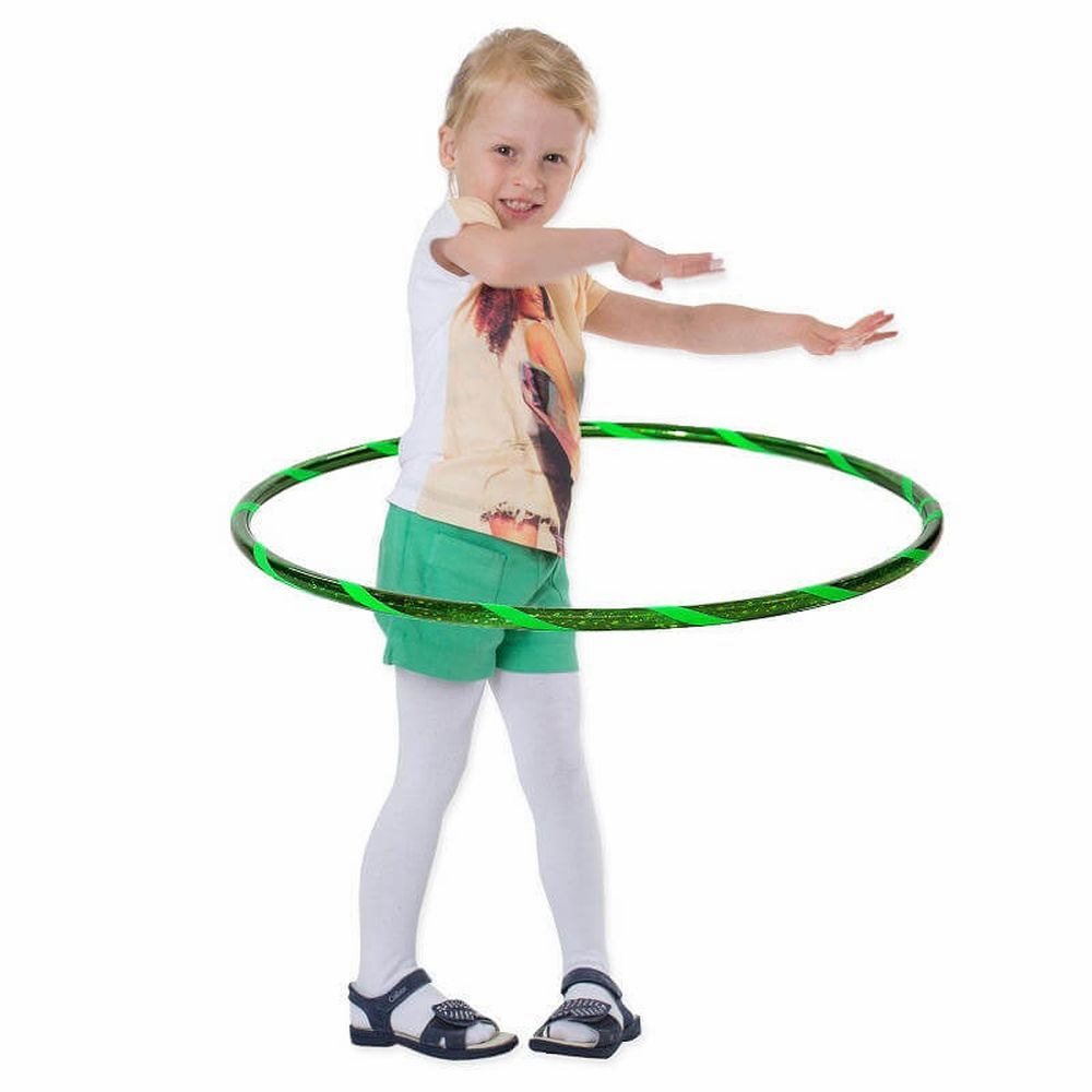 Hoopomania Super Star Kinder-Hula-Hoop | Ø 60 cm | Grün-Grün