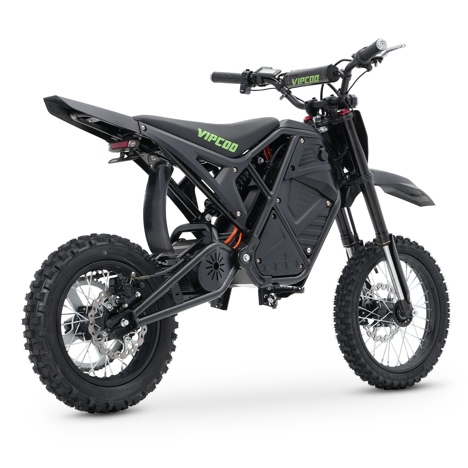VIPCOO H3 Elektrisches Dirtbike, 48 V 23 Ah, 14"/12" Offroad-Luftreifen