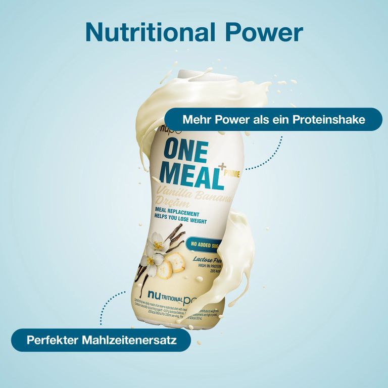nupo One Meal +Prime Shake Vanilla Banana Dream