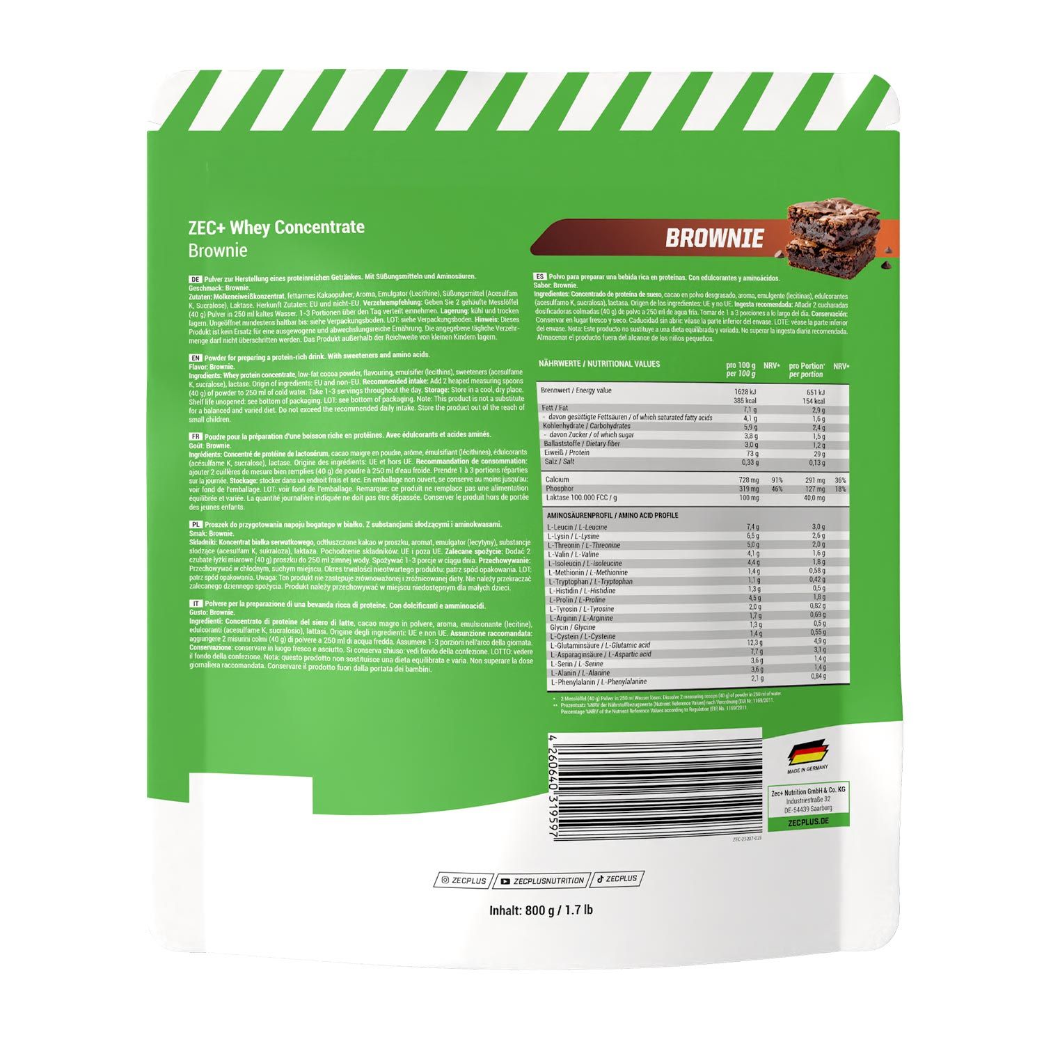 ZEC+ WHEY CONCENTRATE Brownie