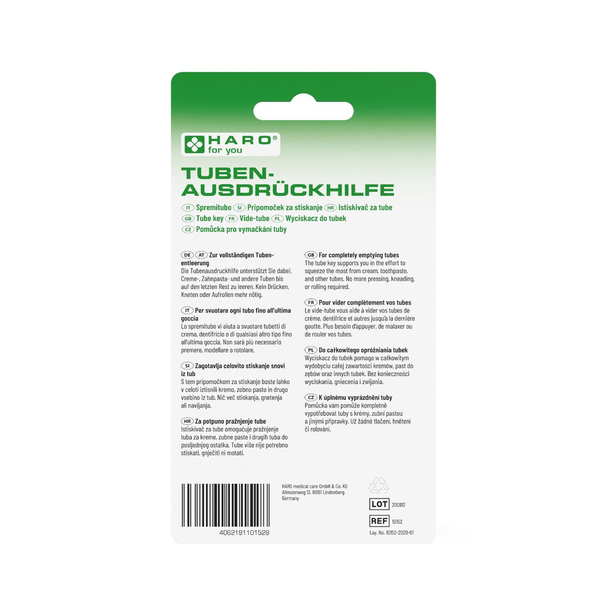 Haro Tubenausdrückhilfe