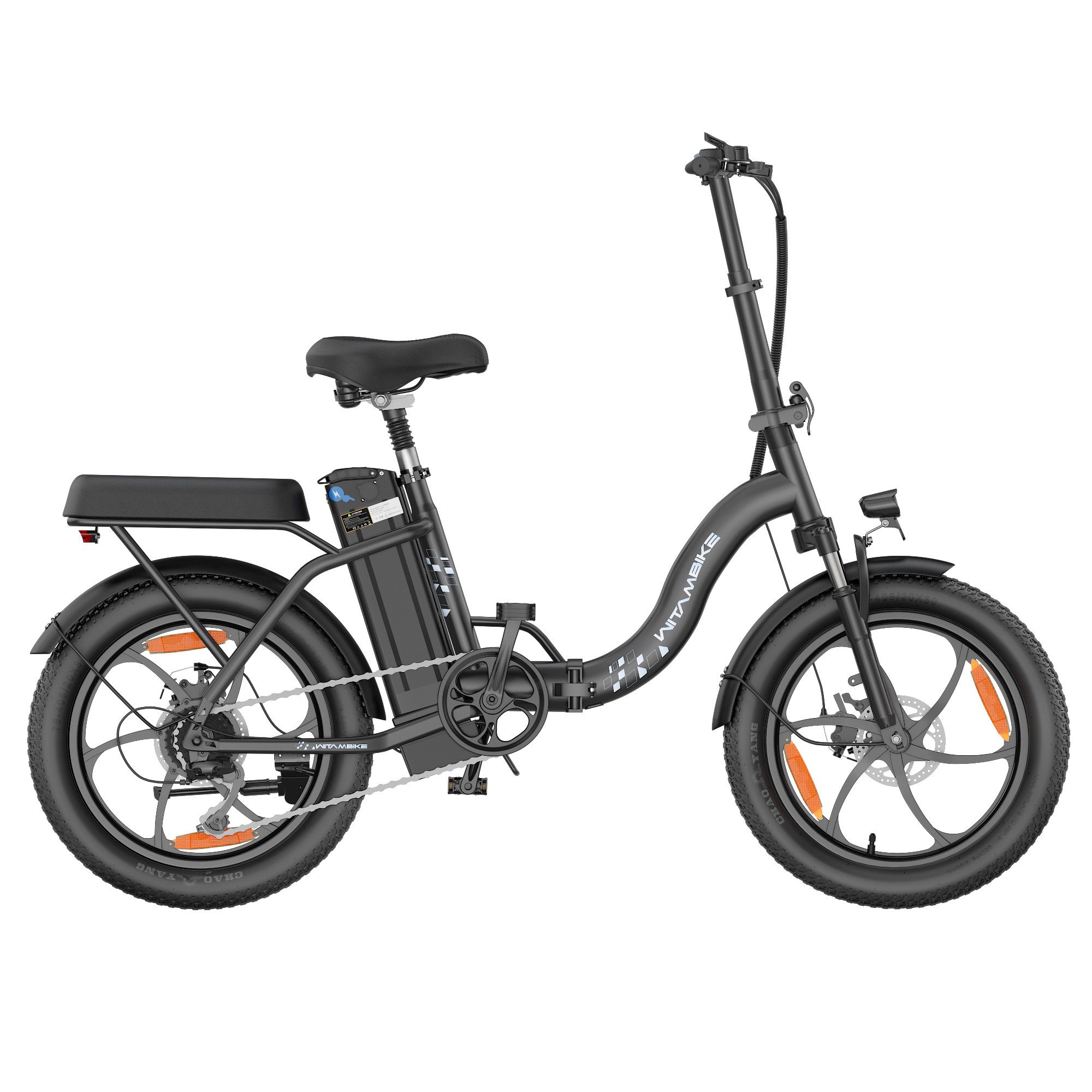 WITAMBIKE C16 Elektrisches Klapprad mit herausnehmbarem 48V-16Ah-Akku