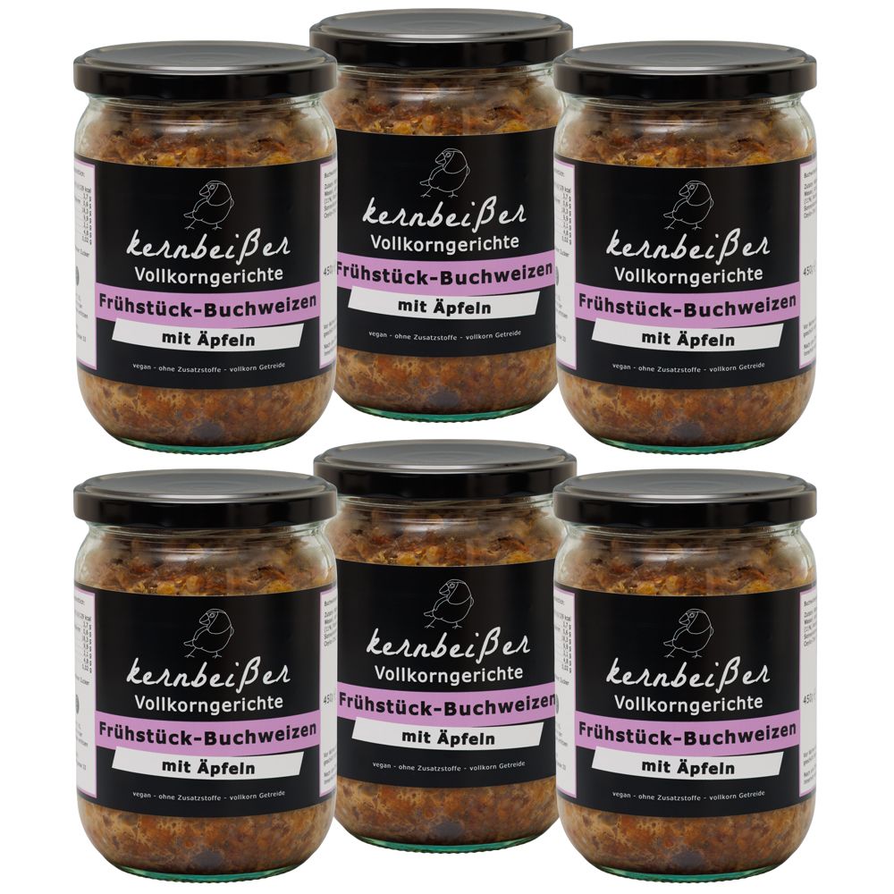 Kernbeißer Vollkorngerichte: Frühstück-Buchweizen mit Äpfeln