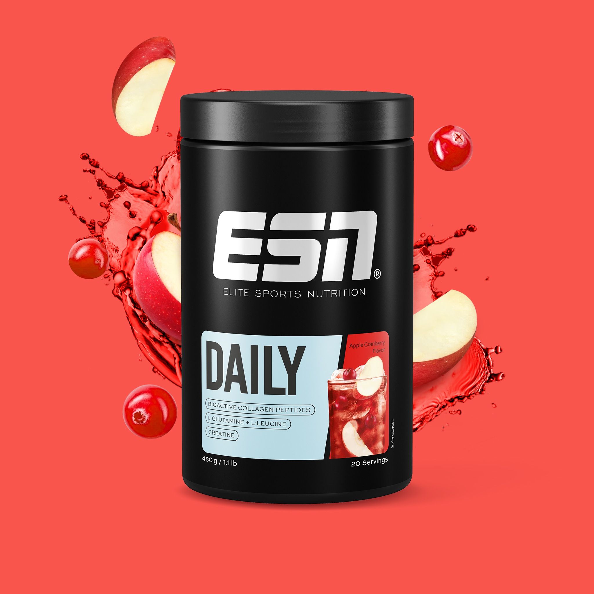 ESN Daily Kollagen, Glutamin, Kreatin Pulver