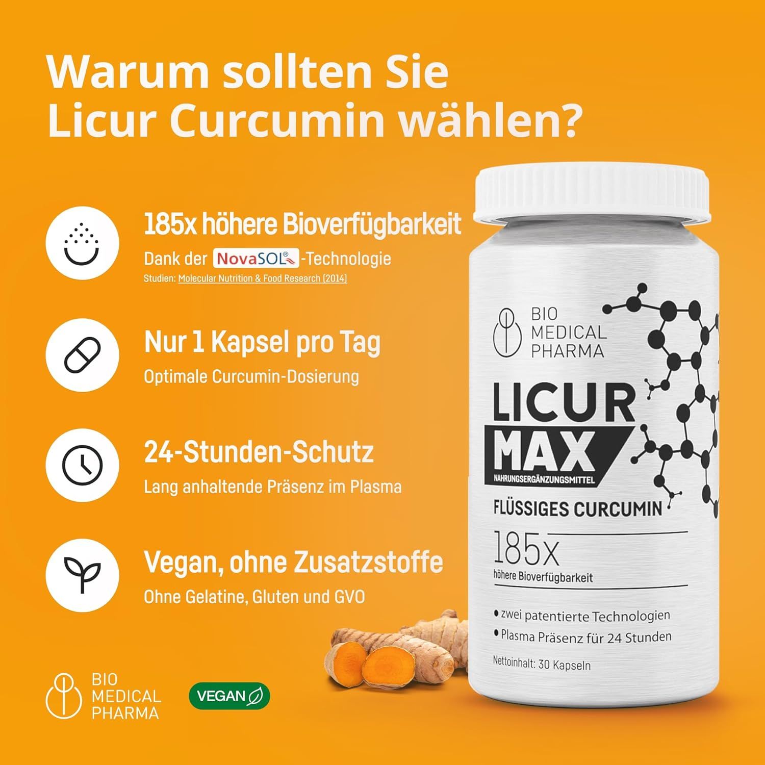 Bio Medical Pharma Licur Max Kurkuma Kapseln