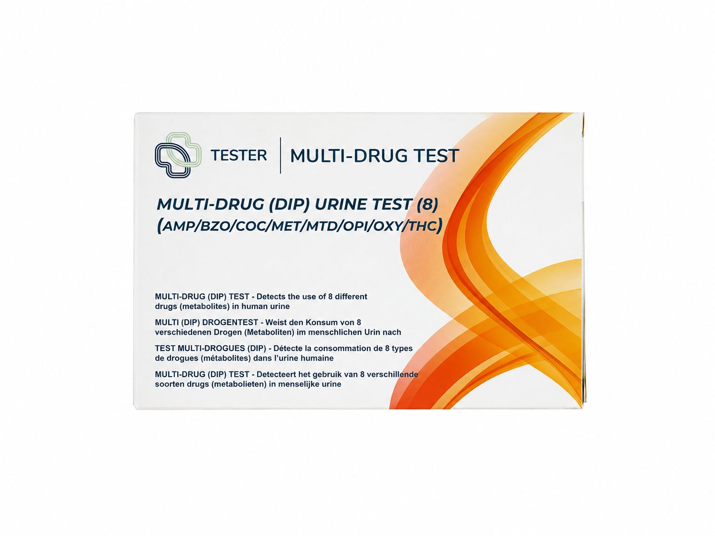 Multi-Drug Urin Selbsttest - Drogenscreening auf acht Substanzen - für Zuhause - The Tester