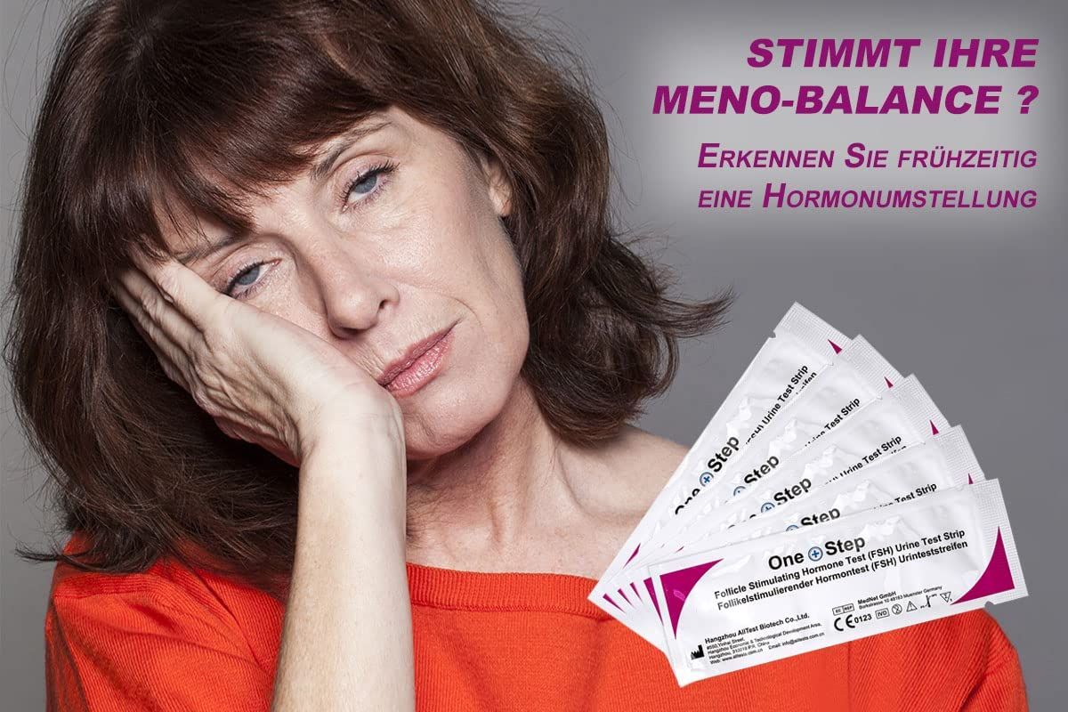 One+Step Menopause Test - FSH Test für die Wechseljahre - Prüfung der Meno Balance