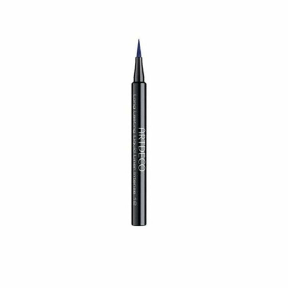 Artdeco Long Lasting Liquid Liner Intense. Schwarzer Stift mit blauer Spitze. Aufschrift: Long Lasting Liquid Liner Intense.