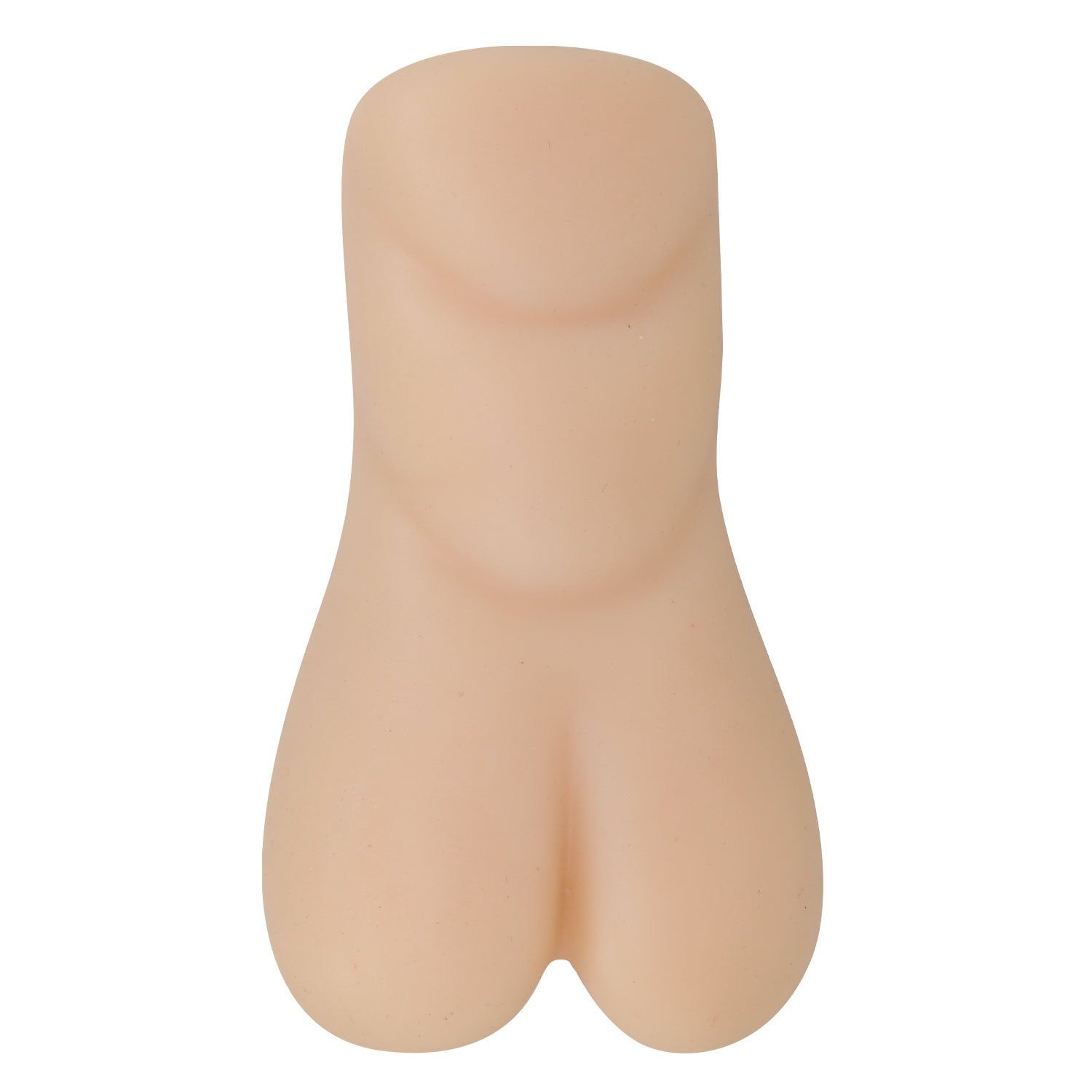 Beige Masturbator. Form eines Körpers. Glatte Oberfläche.
