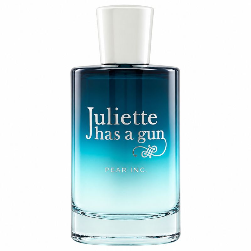 Juliette Has A Gun Pear Inc. Eau de Parfum Flakon mit blauem Farbverlauf.