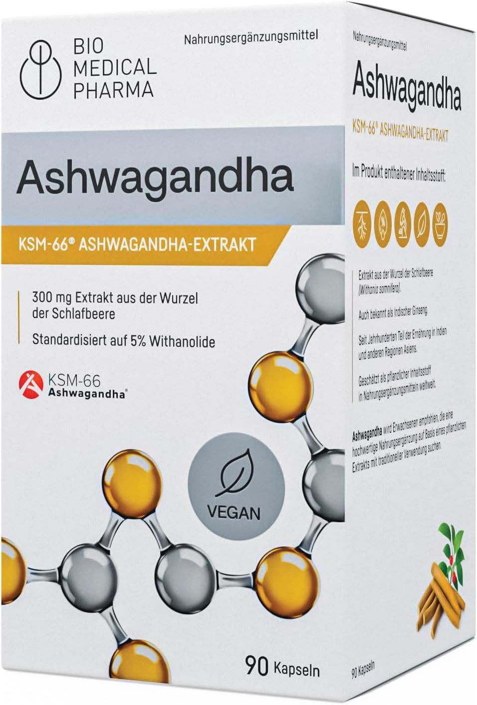 Bio Medical Pharma Ashwagandha KSM-66 Kapseln