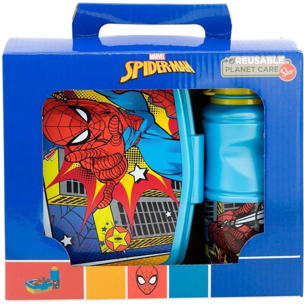 Spiderman 2-teiliges flaschen- und sandwichmaker-set