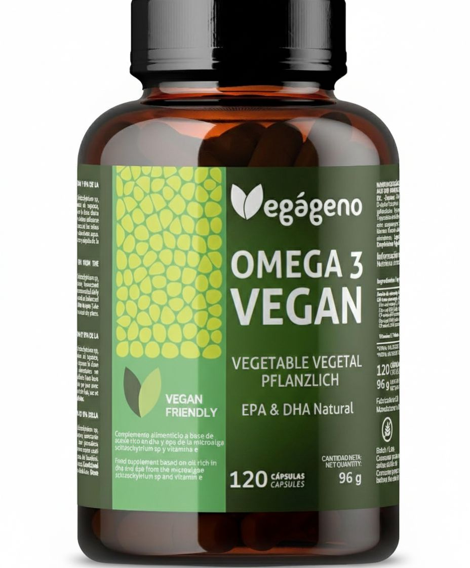 VEGÁGENO Veganes OMEGA 3 aus Algenöl Gelkapseln