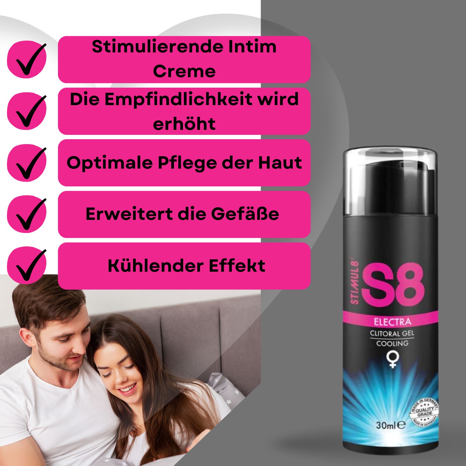 Stimulierende Vagina Intim Creme - S8 - Electra