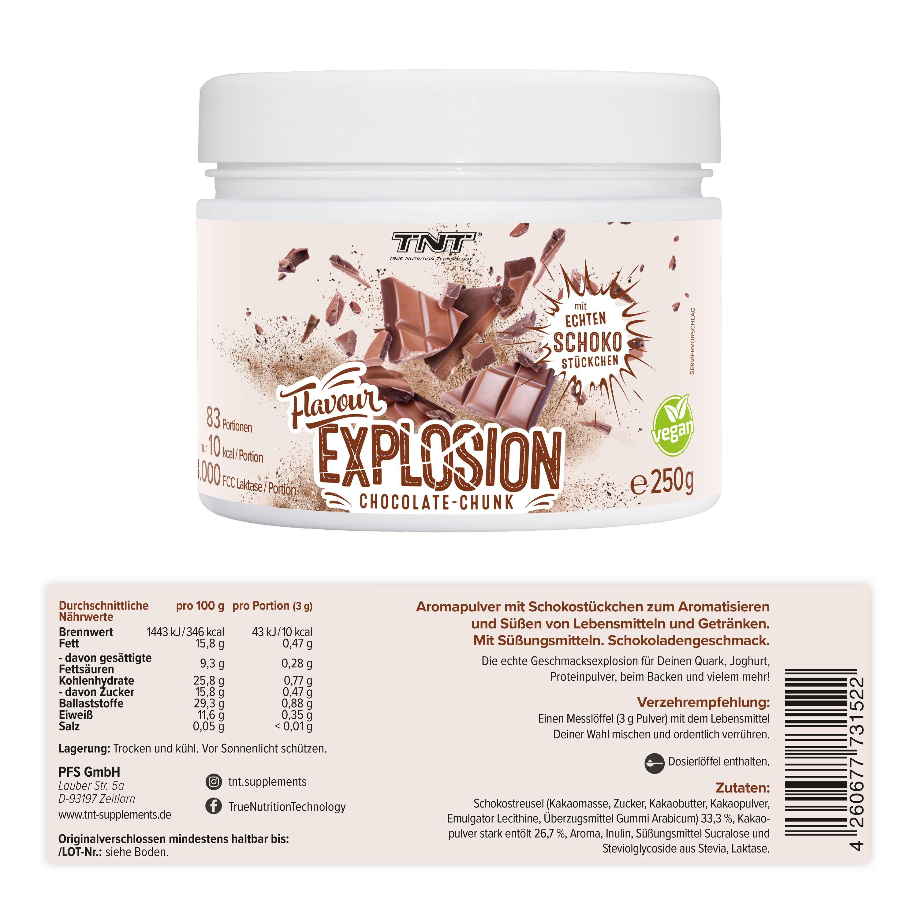 TNT Flavour Explosion - Leckeres Geschmackspulver - nur 10 Kalorien pro Portion