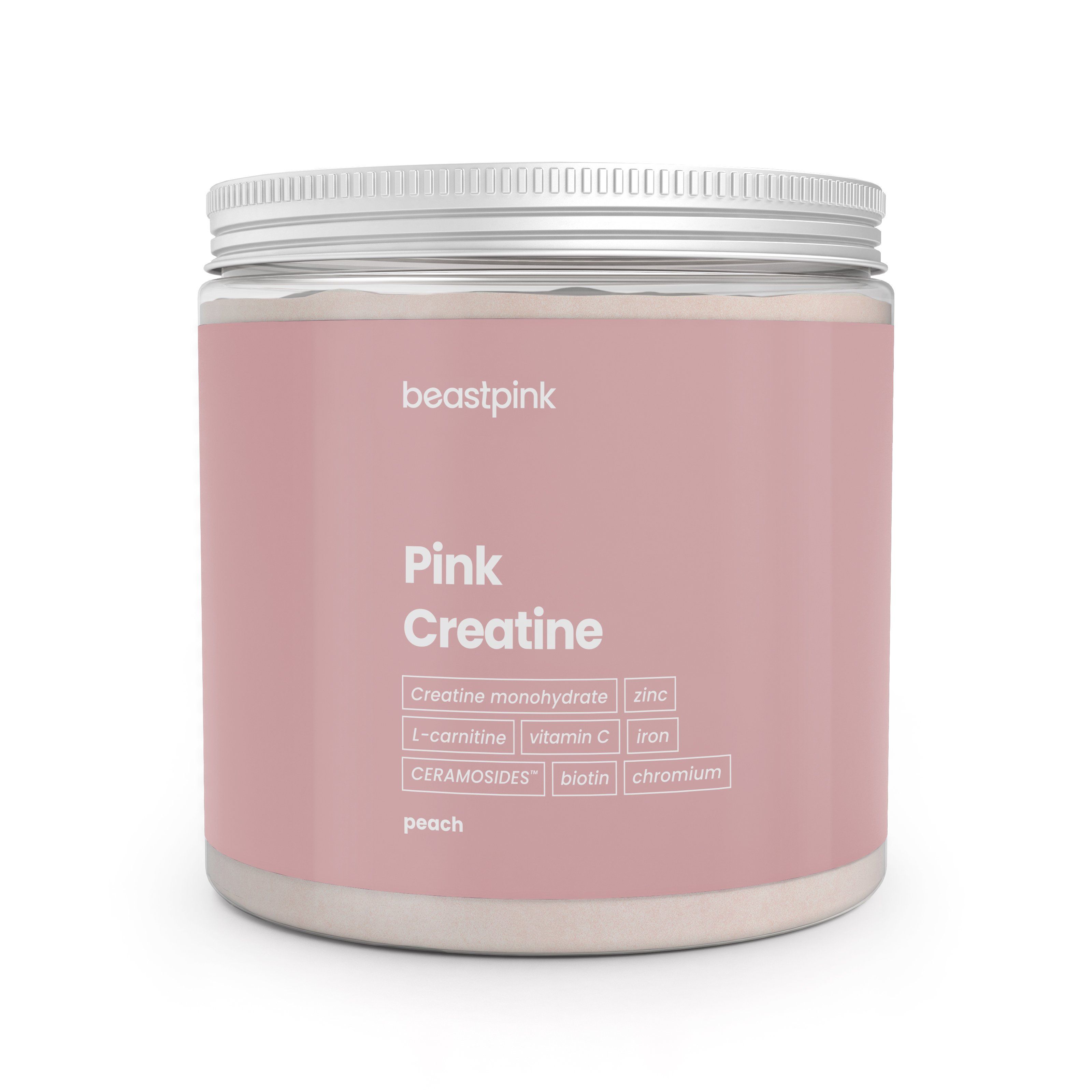 Pink Kreatin Monohydrat Pulver