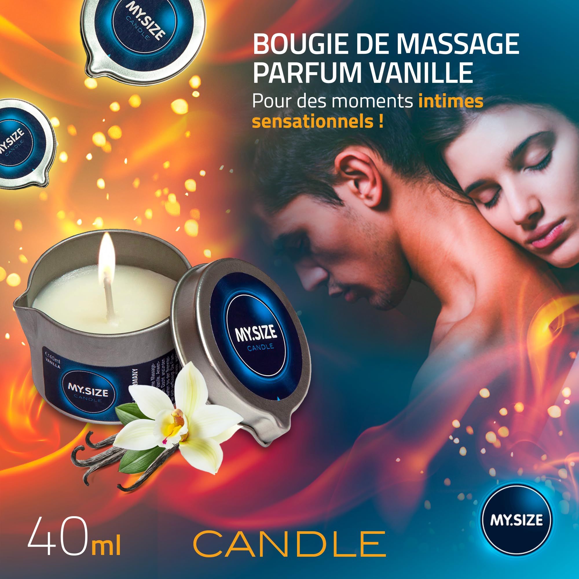 MY.SIZE Massagekerze Vanille