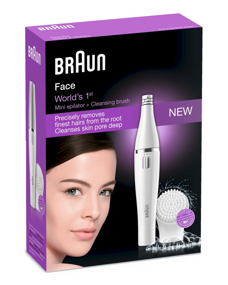 Braun Face 810 Gesichtsreinigungsbürste und -epilierer