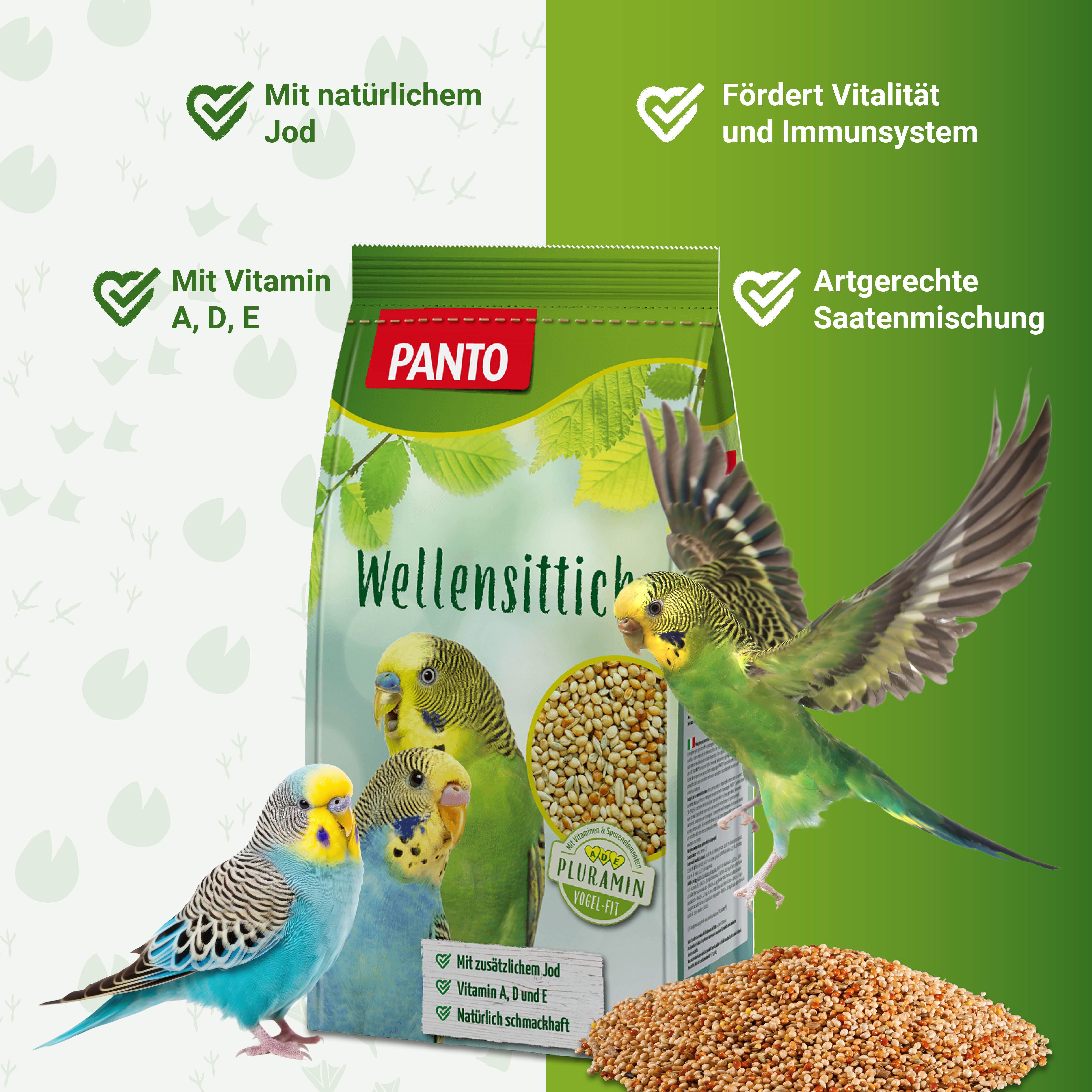 PANTO® Wellensittichfutter mit Pluramin®