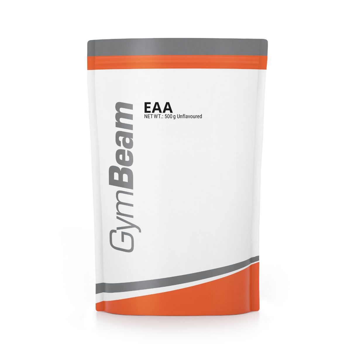 GymBeam EAA Aminosäuren Pulver mit BCAA, 500g Unflavoured.
