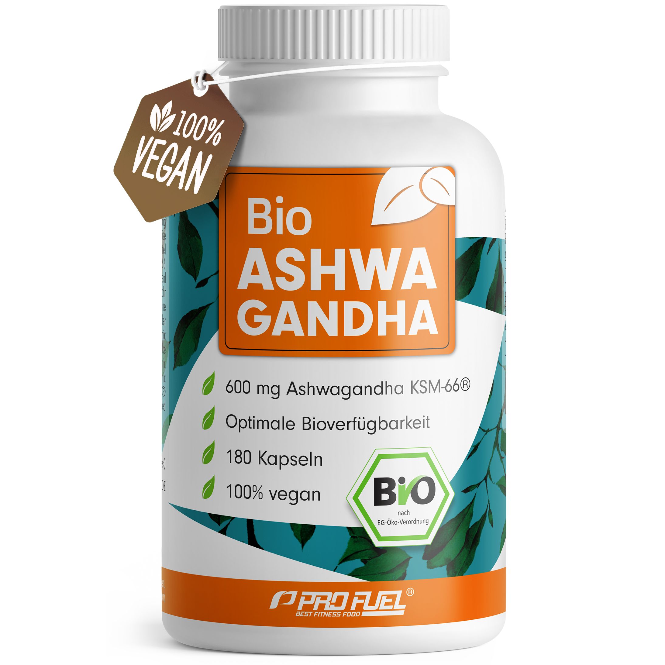 ProFuel BIO Ashwagandha Kapseln mit KSM-66 Bio-Ashwagandha