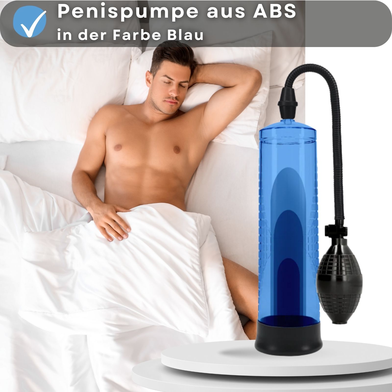 Lovelyness - Penispumpe mit Pumpball - Blau