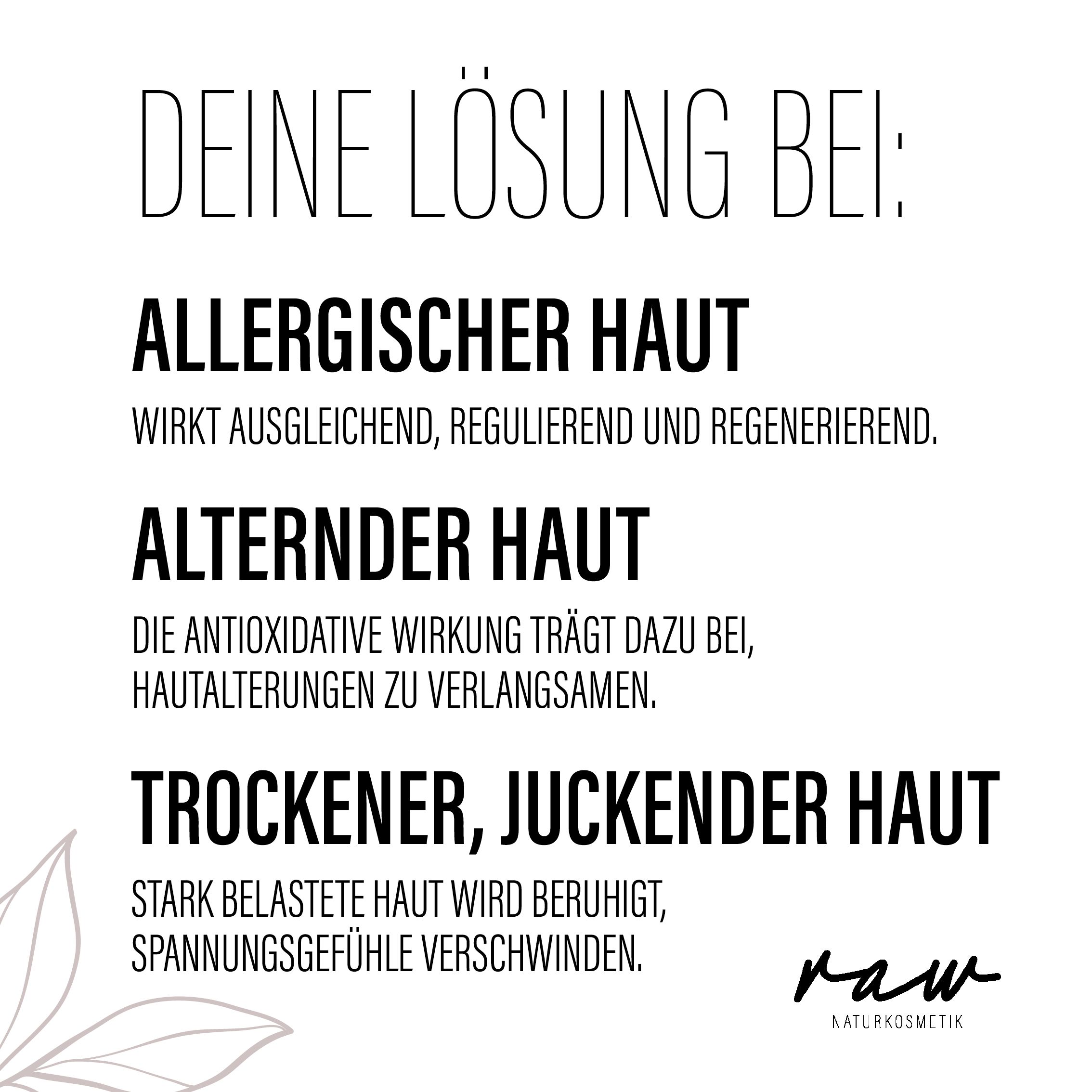 raw Naturkosmetik Gesichtscreme Schwarzkümmel