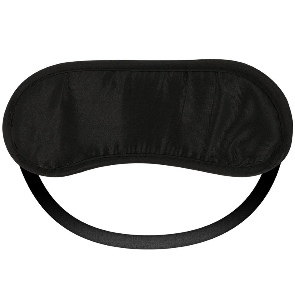 Schwarze Augenbinde mit elastischem Band.