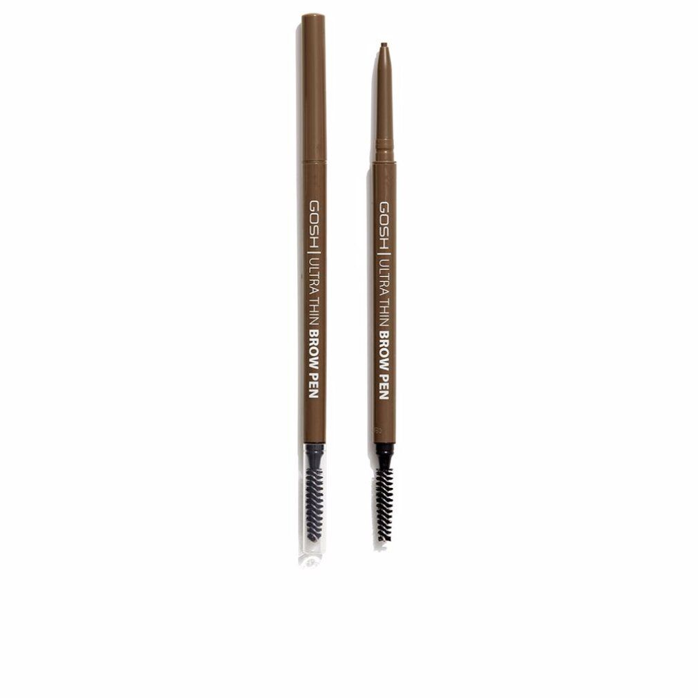 Zwei Brauenstifte mit Bürsten. Aufschrift: GOSH Ultra Thin Brow Pen.