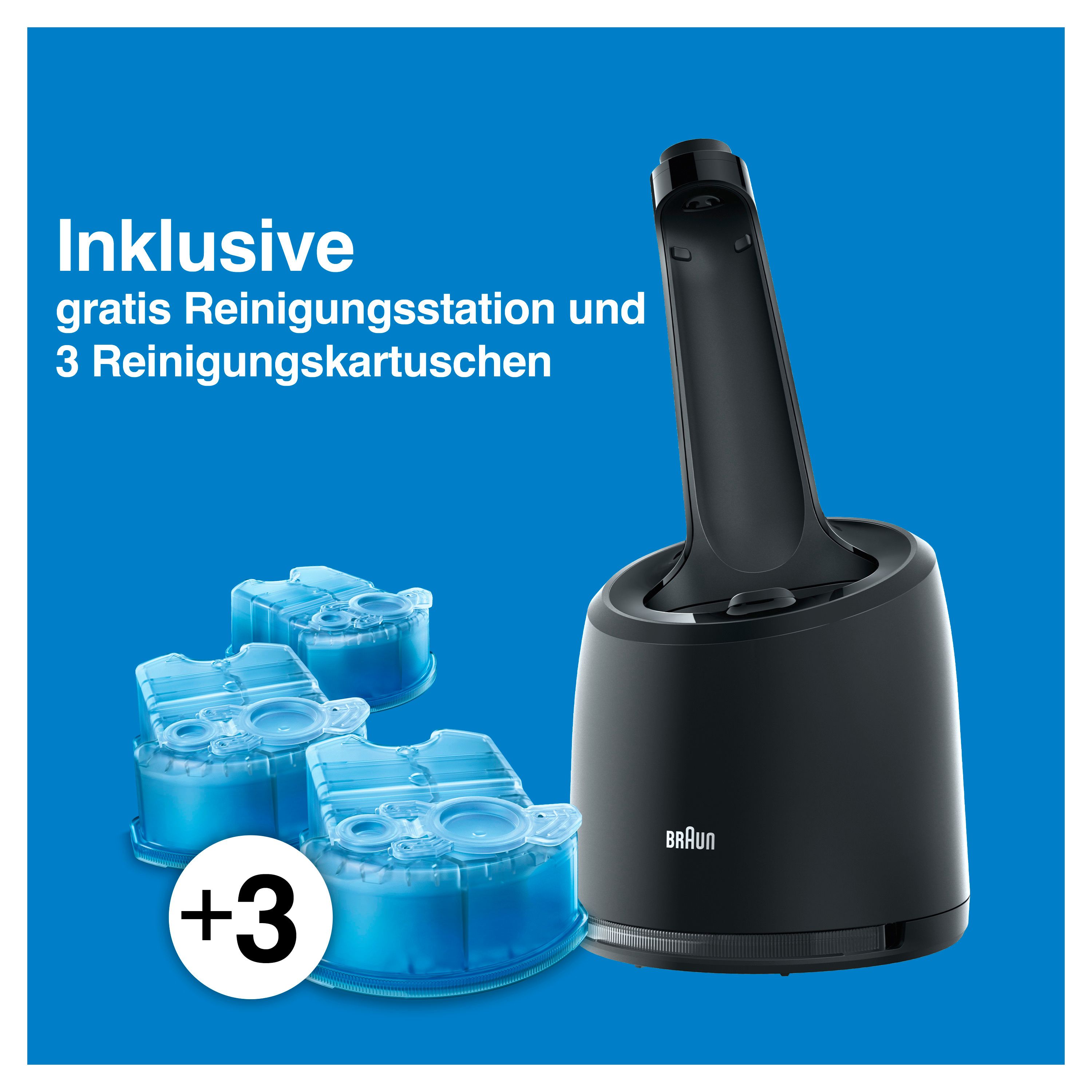 Braun - Elektrischer Rasierer für Männer "Series 5 50-B7200cc" in Blau
